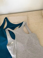 Lyocell Big U Neck Tank 3003 | Wide Strap Vest with Built-In Bra Pad