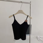 INS45 Silk-Blend Ribbed Camisole – One-Size Fit, Luxury Comfort & Sculpted Silhouette