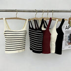 INS53 Ribbed Racerback Tank – Built-in Bra, One Size Fits Most